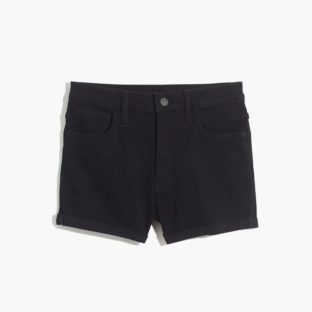 Madewell Roadtripper Jean Shorts in Bennett Black